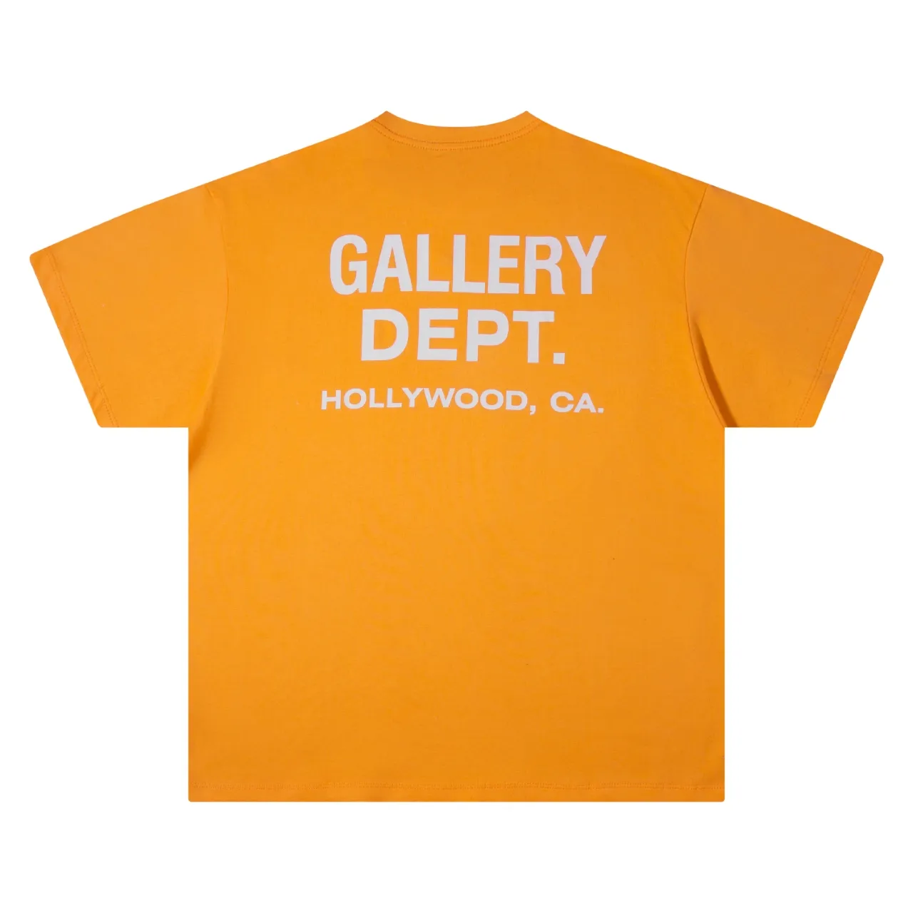 p90 650#Gallery Dept New new color matching classic basic letter LOGO basic slogan round neck short-sleeved T-shirt pure cotton Tee gray black light gray pink orange S～XL